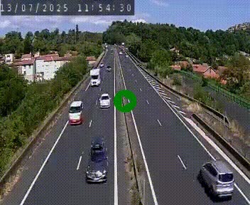 Caméra autoroute A75 à hauteur de Coudes, en direction de Clermont-Ferrand