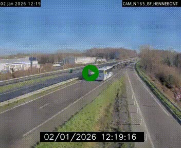 Webcam sur la N165 à hauteur de Hennebont, au nord de Lorient