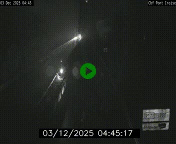 Webcam sur la N165 après le Pont de l'Iroise, à l'entrée de Brest