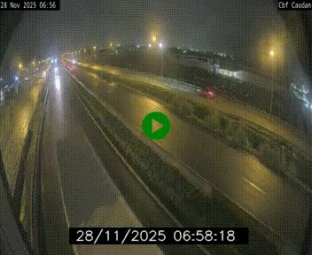 Webcam sur la N165 à hauteur de Caudan, dans le Morbihan.