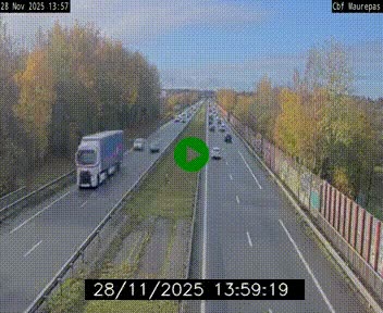 Webcam sur le périphérique de Rennes (N136) à hauteur de Maurepas, au nord de la ville