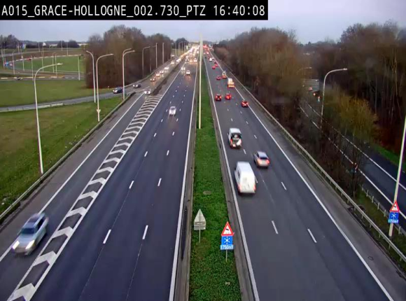 Caméra trafic Belgique - Grâce-Hollogne - E42, jonction avec A604, direction Loncin/Aéroport de Liège - BK 3.2