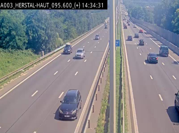 Webcam autoroute Belgique - Herstal - E40 direction Aix-la-Chapelle - BK 97