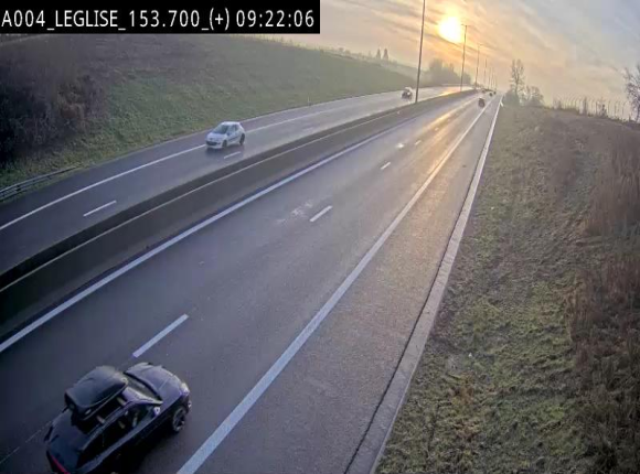 Webcam autoroute E411 à hauteur de Léglise, en direction de Luxembourg