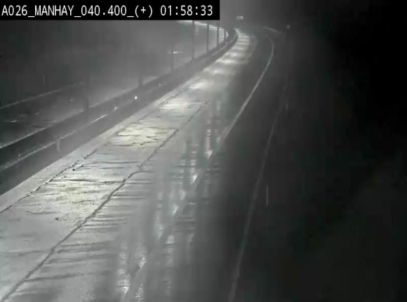 Webcam autoroute A26/E25 à hauteur de Manhay, avant la jonction avec la N651 en direction de Luxembourg - BK 40.4