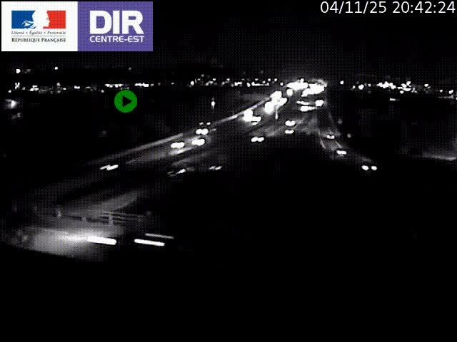 Webcam autoroute sur A450 à Pierre-Bénite en direction de Lyon et de l'autoroute A7