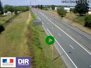 Webcam à Mably, à proximité de Roanne en direction de Moulins sur la N7