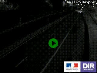 Caméra autoroutière sur l'A47 à hauteur de Givors, a proximité de Lyon. La webcam est orientée vers Lyon