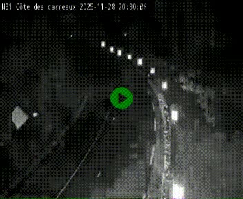 Webcam en haut de la Côte des Carreaux sur la N31 à Avesnes-en-Bray. Vue orientée vers Rouen