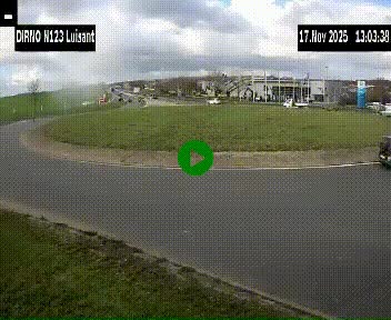 Webcam en périphérie de Chartres sur la N123, à hauteur de Luisant. Vue orientée vers Chartres