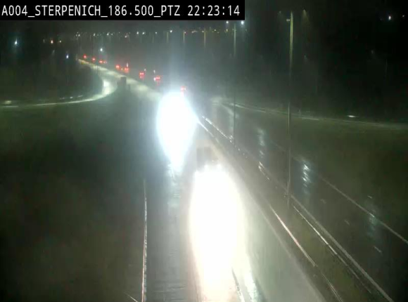 Webcam E411 à Sterpenich en Belgique près de la frontière du Luxembourg. Vue orientée vers Bruxelles