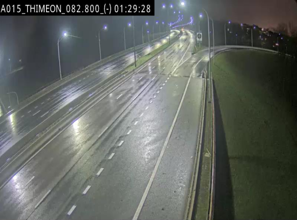 Caméra trafic Belgique - Thiméon - E42, jonction avec A54 (E420) direction La Louvière/Charleroi - BK 82.82
