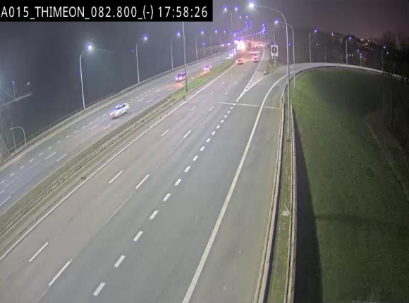 Caméra trafic Belgique - Thiméon - E42, jonction avec A54 (E420) direction La Louvière/Charleroi - BK 82.82