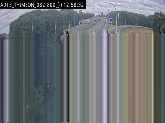 Caméra trafic Belgique - Thiméon - E42, jonction avec A54 (E420) direction La Louvière/Charleroi - BK 82.82