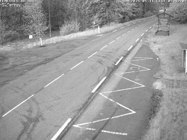 Webcam en haut du col des Fenesses, aussi appelé col du Ménil sur la D486 à 593 mètres d'altitude dans les Vosges