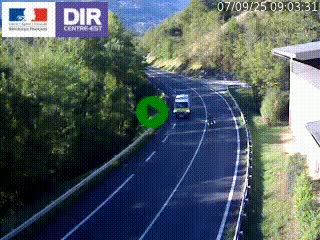 Caméra trafic sur la N90 à Bourg-Saint-Maurice, en provenance d'Aoste et en direction d'Albertville