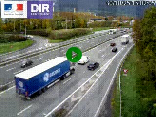 Caméra routière à hauteur de la sortie 15 Chambéry-centre au PK 4,103 en direction d'Albertville