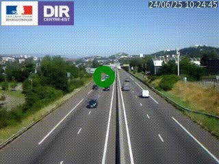 Caméra autoroute à Saint-Etienne (Les Littes) à hauteur du Ikea Saint-Etienne sur l'A72 en direction de Roanne