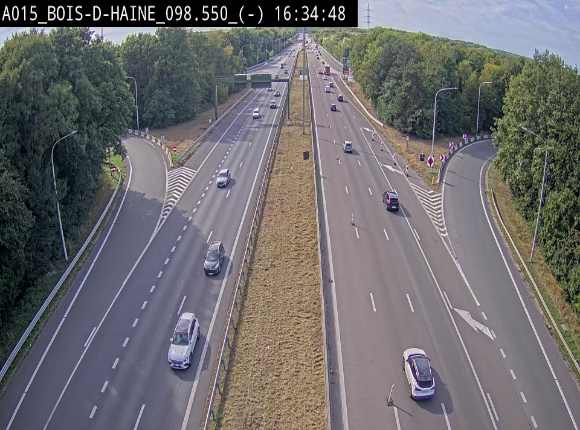 Webcam autoroute Belgique - Bois d'Haine - E42 - BK 98.6