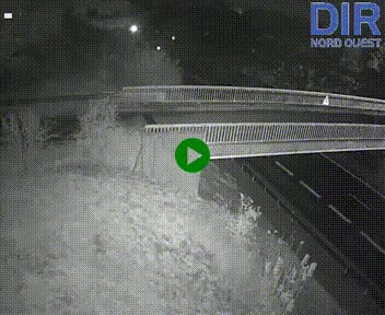 Webcam sur A84 à hauteur de Pont-Farcy, au niveau du pont autoroutier sur la Vire, au sud de Saint-Lô