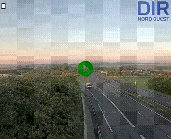 Webcam au début de l'A84 sur le périphérique Ouest de Caen (N814) à hauteur de la sortie 9, Porte de Bretagne