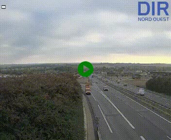 Webcam au début de l'A84 sur le périphérique Ouest de Caen (N814) à hauteur de la sortie 9, Porte de Bretagne