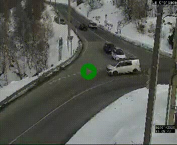 Webcam au carrefour de la croisade, à la jonction entre la N22 et la N320, avant le poste de douane franco-andorrane. Webcam à 1790 mètres d'altitude