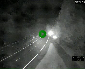 Webcam dans les Pyrénées à hauteur de Mérens-les-Vals sur N320, en direction de Pas de la Casa (Andorre)