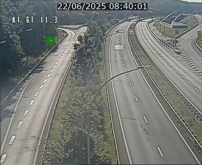 Traffic live webcam Luxembourg Senningerberg - A1 direction Allemagne - BK 11.3