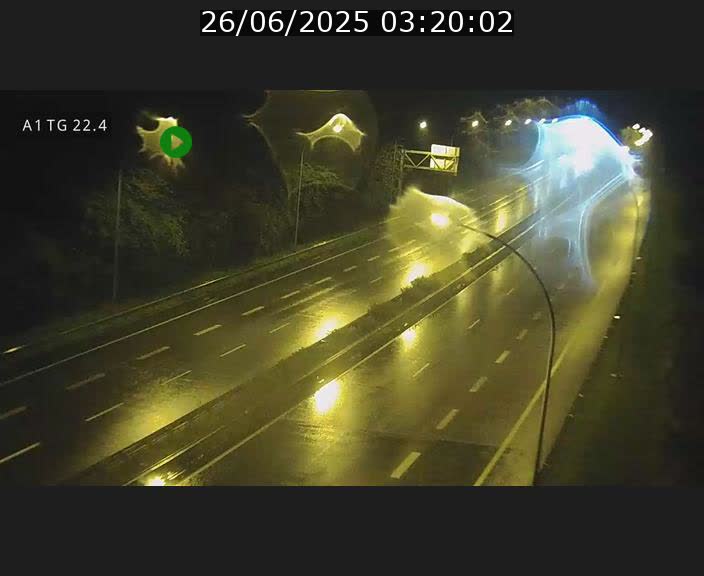 Traffic live webcam Luxembourg Flaxweiler - A1 direction Luxembourg - BK 22.4