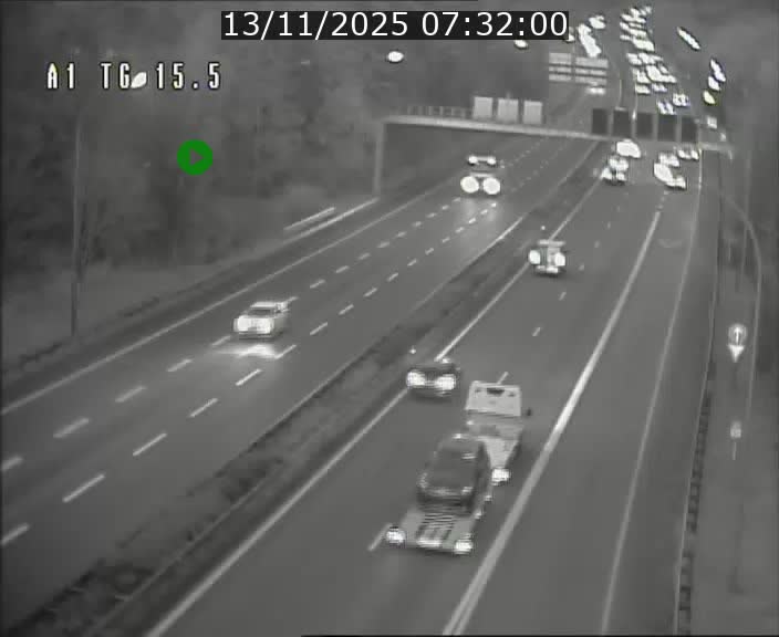 Traffic live webcam Luxembourg Munsbach - A1 direction Luxembourg - BK 15.5