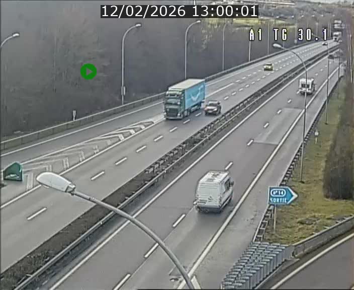 Traffic live webcam Luxembourg Grevenmacher - A1 direction Luxembourg - BK 30.1