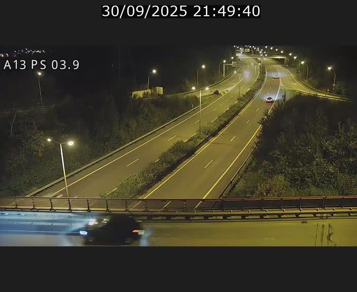 Traffic live webcam Luxembourg Differdange - A13 direction Esch-sur-Alzette - BK 3.9
