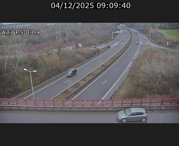 Traffic live webcam Luxembourg Differdange - A13 direction Esch-sur-Alzette - BK 3.9