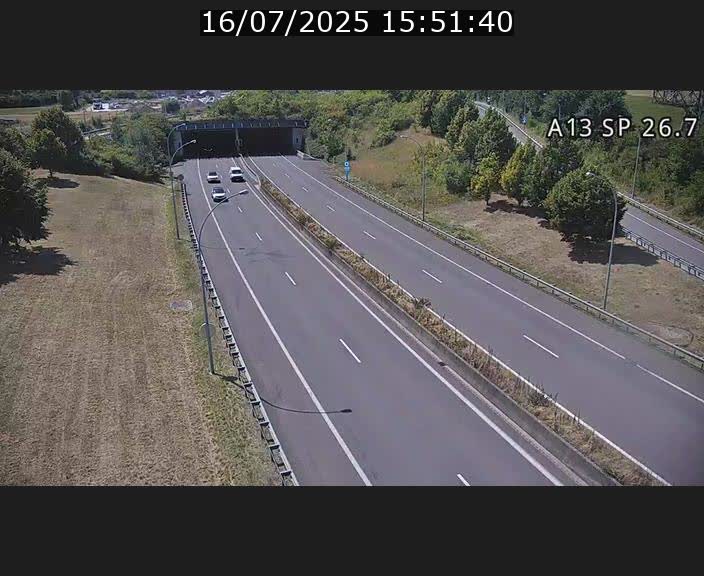 Traffic live webcam Luxembourg Frisange - A13 direction Luxembourg-ville - BK 26.7