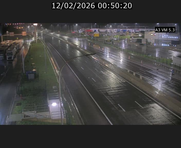 Traffic live webcam Luxembourg Aire de Berchem - A3 - BK 5 - direction France