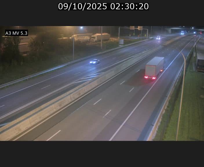 Webcam à l'Aire de Berchem au Luxembourg sur l'A3. Vue orientée vers la France