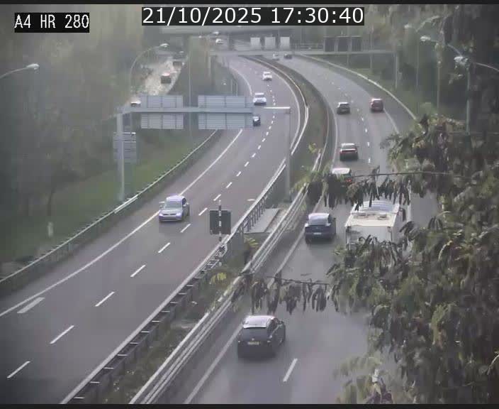Webcam traffic A4 Luxembourg - BK 0.2 - P+R Bouillon (direction Luxembourg)