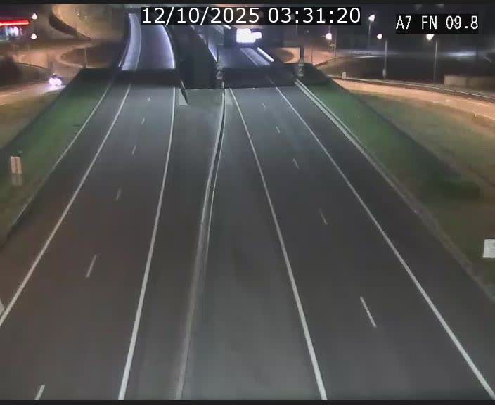 Caméra trafic Luxembourg - A7, Tunnel Gousselerbierg, sortie sud, direction rond-point Lorentzweiler (BK 9.9)