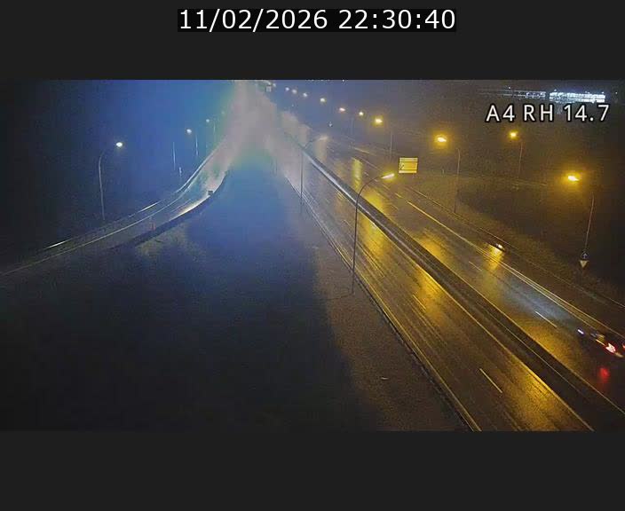Traffic live webcam Luxembourg Jonction Lankelz - A4 - BK 14.7 - direction Luxembourg