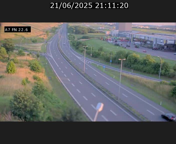 Caméra trafic Luxembourg - A7, Colmar-berg direction Mersch