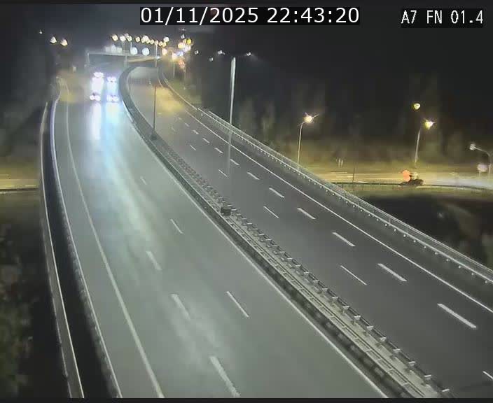 Caméra autoroute Luxembourg A7 - Tunnel Stafelter - direction Echangeur Grünewald