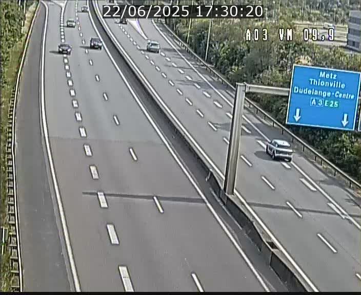 Webcam Autoroute à la Croix de Bettembourg - A3 - BK 9.9 - direction France