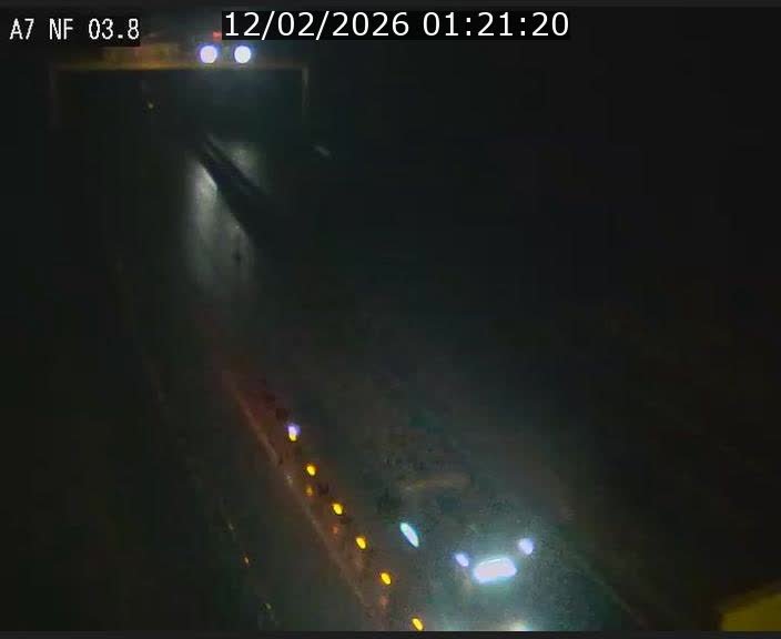 Webcam autoroute A7 au Luxembourg à la sortie du Tunnel Stafelter vers le Nord