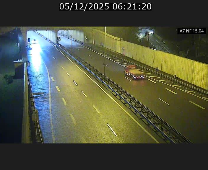 Caméra trafic Luxembourg - A7, Tunnel Mersch, entrée sud, direction Ettelbruck