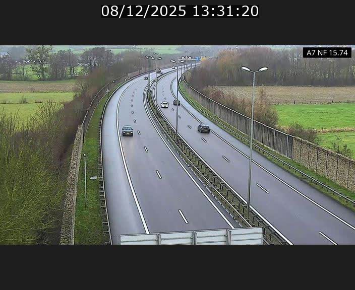 Caméra trafic Luxembourg - A7, Tunnel Mersch, entrée nord, direction Lorentzweiler