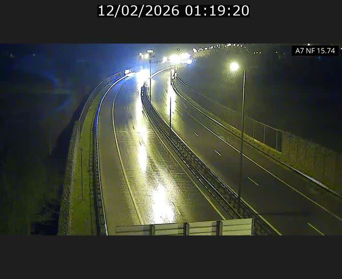 Caméra trafic Luxembourg - A7, Tunnel Mersch, entrée nord, direction Lorentzweiler
