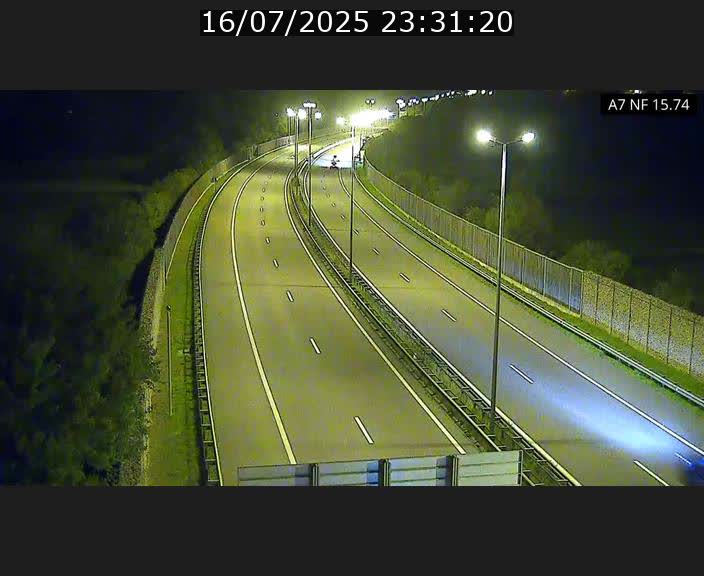 Caméra trafic Luxembourg - A7, Tunnel Mersch, entrée nord, direction Lorentzweiler