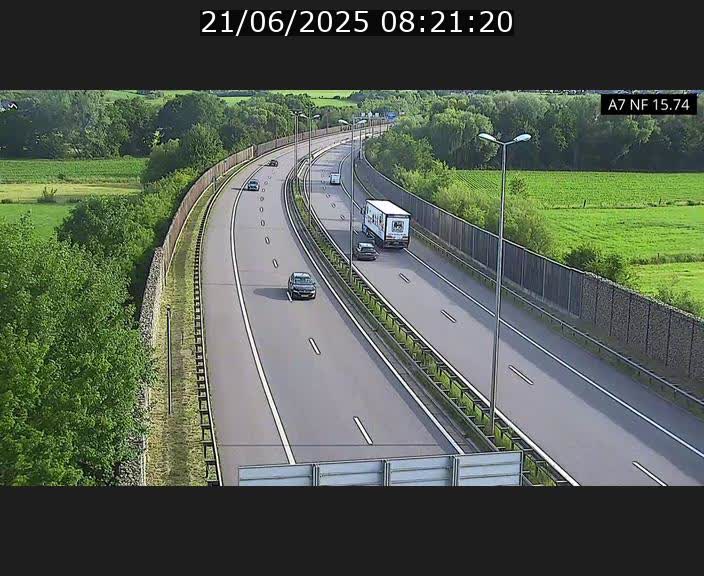 Caméra trafic Luxembourg - A7, Tunnel Mersch, entrée nord, direction Lorentzweiler
