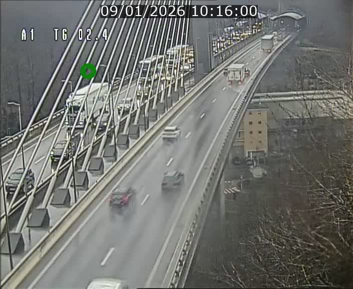 Traffic live webcam Luxembourg Sandweiler - A1 direction Luxembourg-ville - BK 2.4